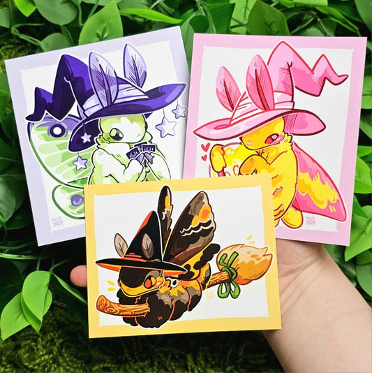 Moth Witch Mini Prints