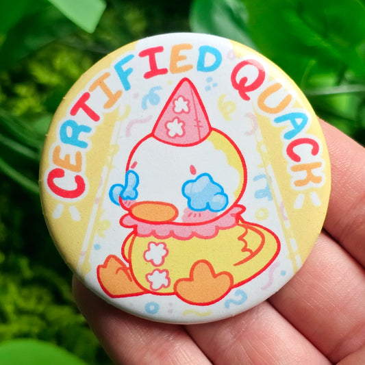 Certified Quack Large Button