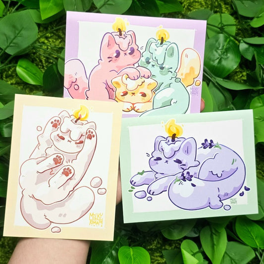 Candle Kittens Mini Prints