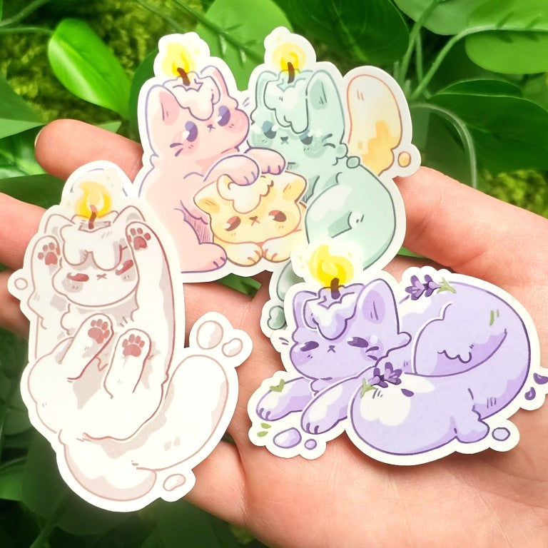 Candle Kittens Stickers