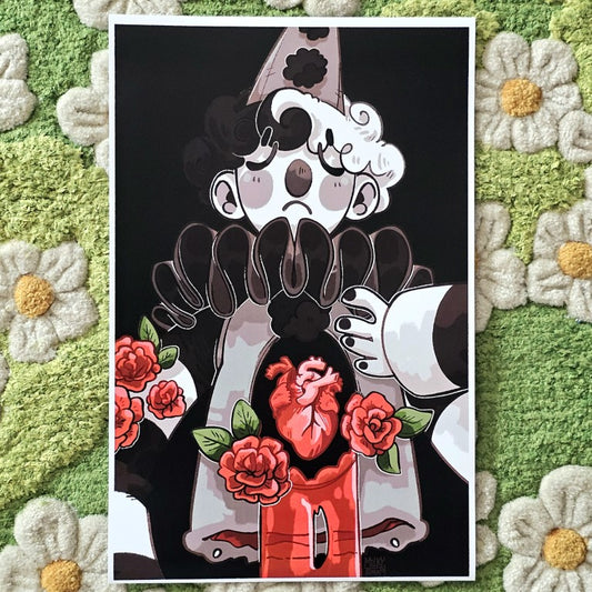 Bleeding Heart Clown Extra Large Prints