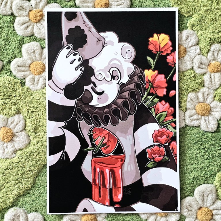 Bleeding Heart Clown Extra Large Prints