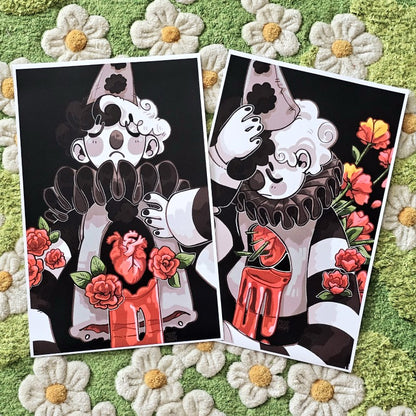 Bleeding Heart Clown Extra Large Prints