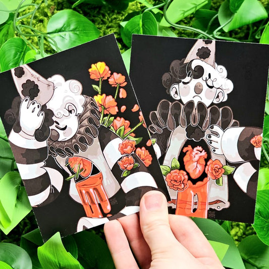 Bleeding Heart Clown Mini Prints