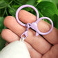 Star baby key chain ring and claw clip.