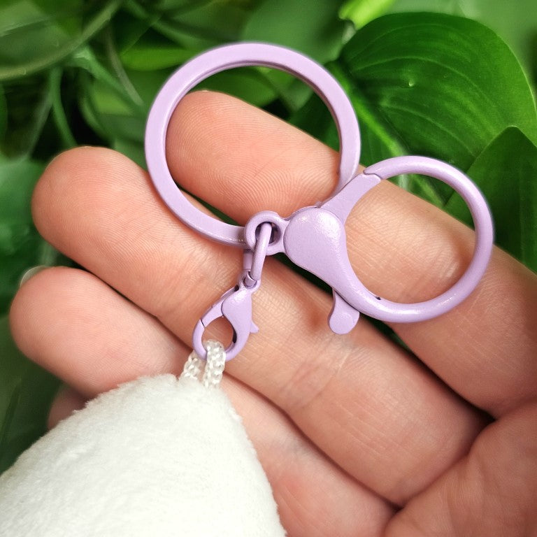 Star baby key chain ring and claw clip.