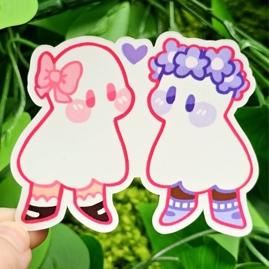 Ghost Date Stickers: Fem x Fem