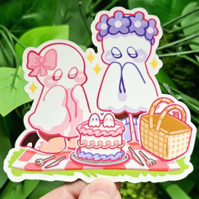 Ghost Date Stickers: Fem x Fem