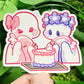 Ghost Date Stickers: Fem x Fem