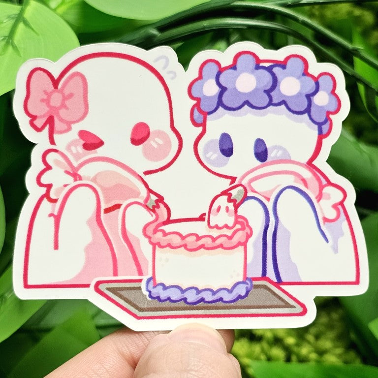 Ghost Date Stickers: Fem x Fem