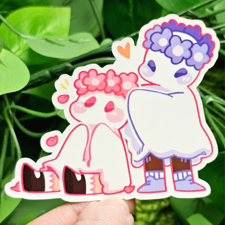 Ghost Date Stickers: Fem x Fem