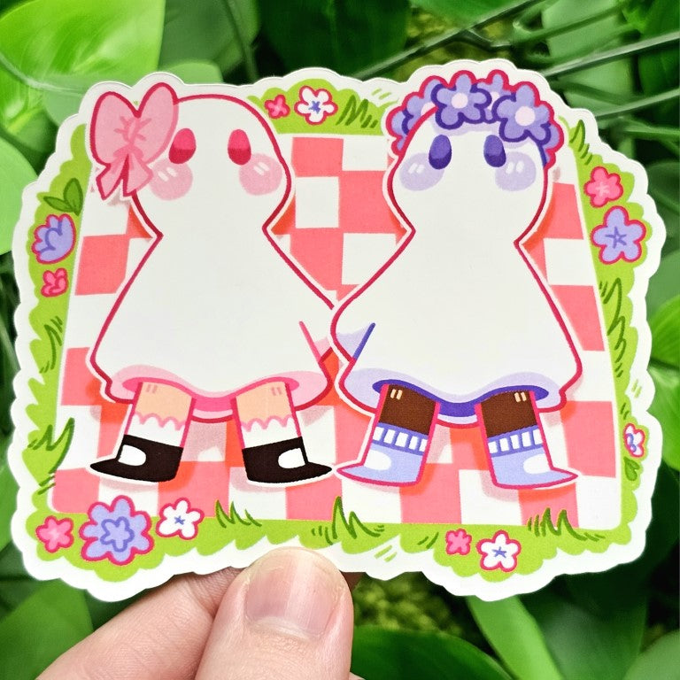 Ghost Date Stickers: Fem x Fem