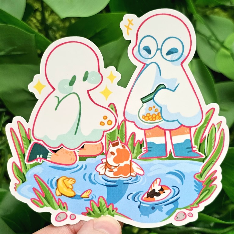 Ghost Date Stickers: Masc x Masc
