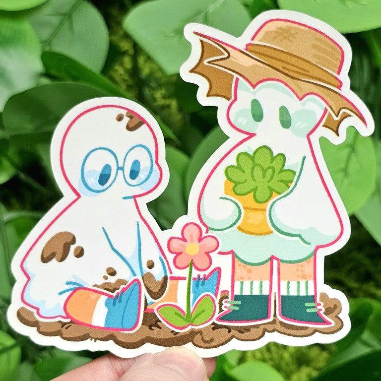 Ghost Date Stickers: Masc x Masc