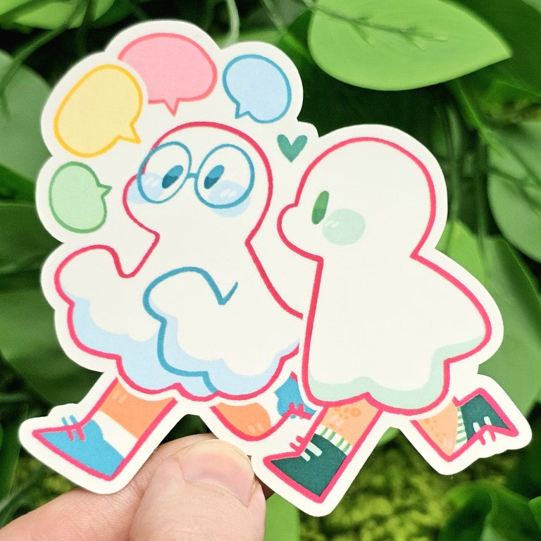 Ghost Date Stickers: Masc x Masc
