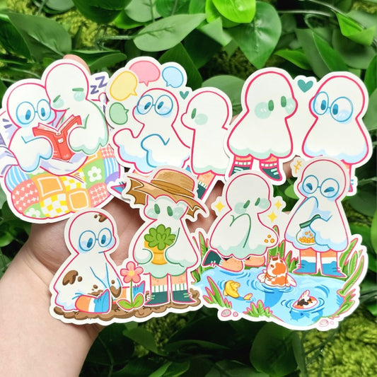 Ghost Date Stickers: Masc x Masc