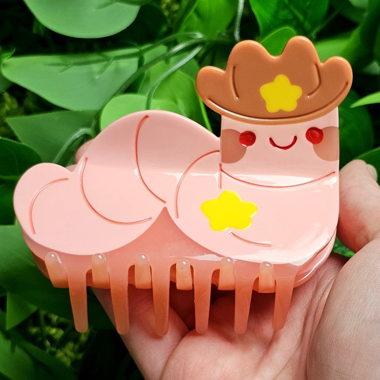 Cowboy Worm Hair Clip