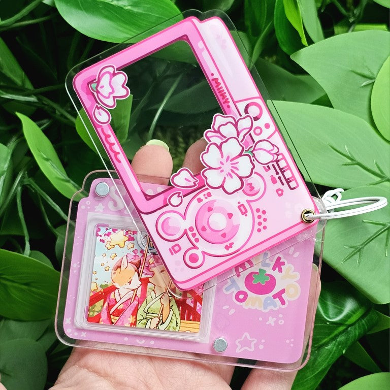 Cherry Blossom Camera Keychain Picture Frame | Milky Tomato