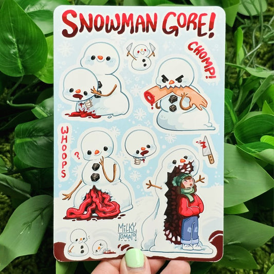 Creepy Snowman Sticker Sheet!