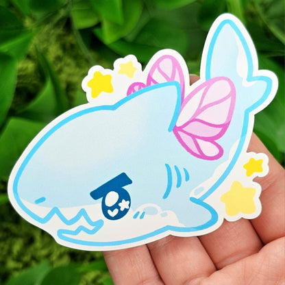 Fairy Friends Collab Enamel Pin and Shark Fairy Sticker Set!