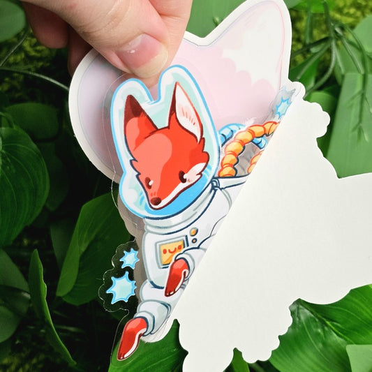 Astronaut Fox Window Sticker!