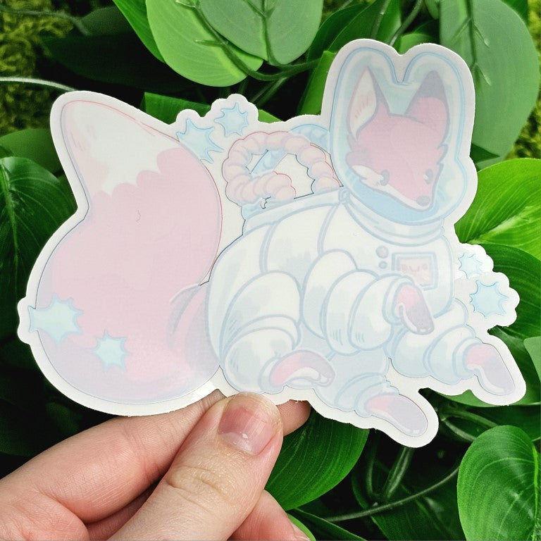 Astronaut Fox Window Sticker!