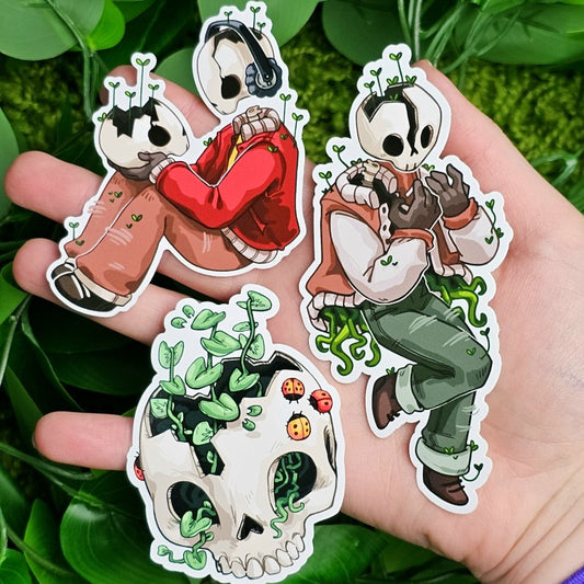 Plant Skeleton Stickers!