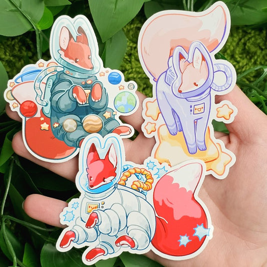 Astronaut Fox Stickers!