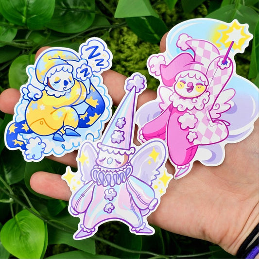 Cute Clown Fairy Stickers!