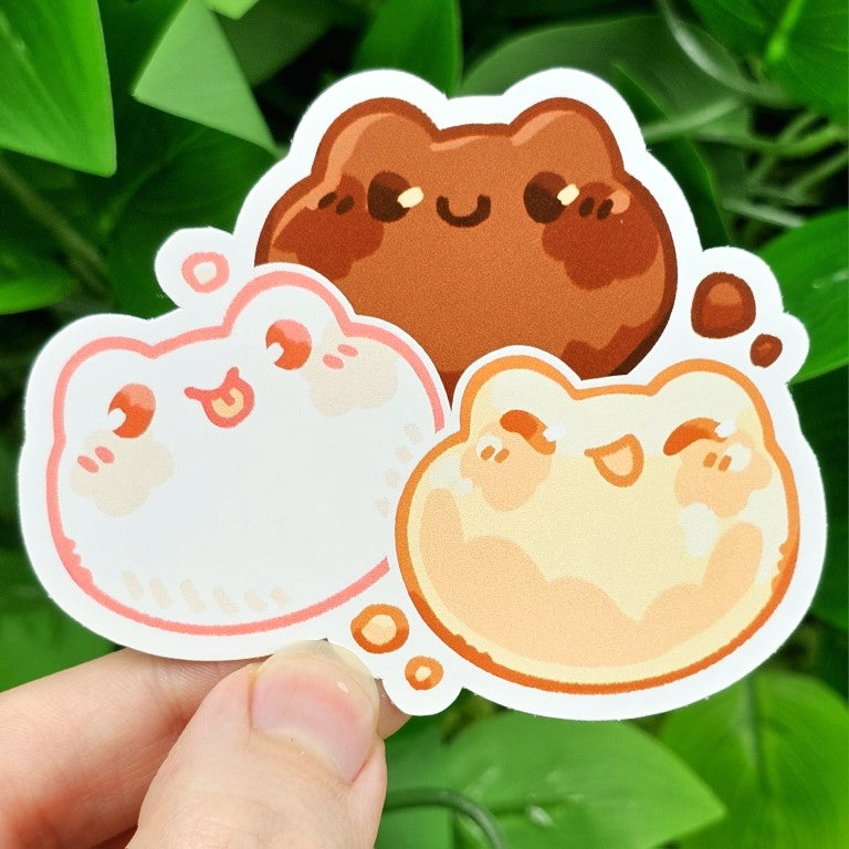 Donut Frog Stickers!