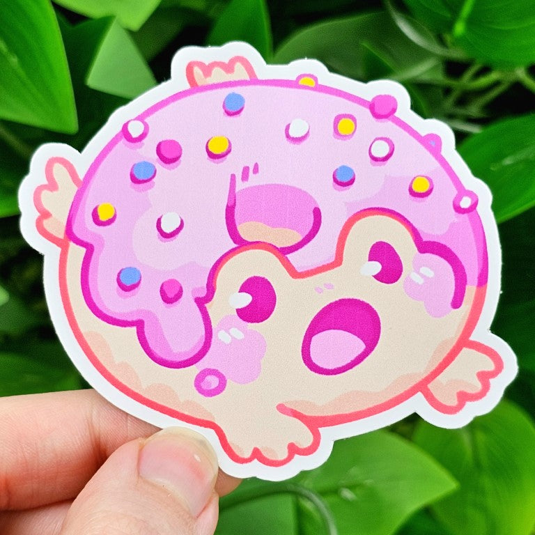 Donut Frog Stickers!