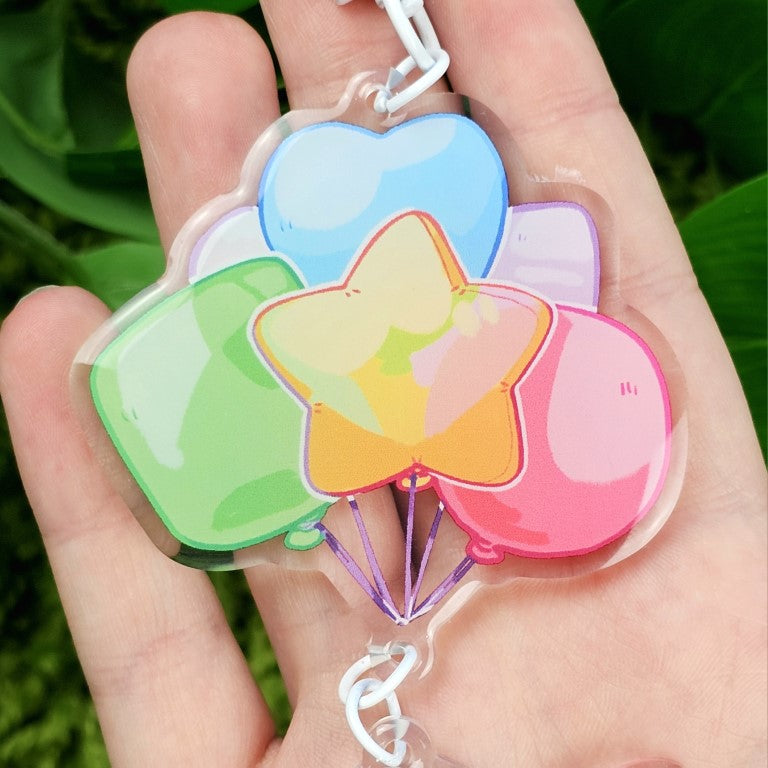 Rat Party Balloon Clown Keychain!