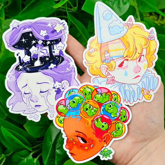 Cute Weirdcore Girl Stickers!