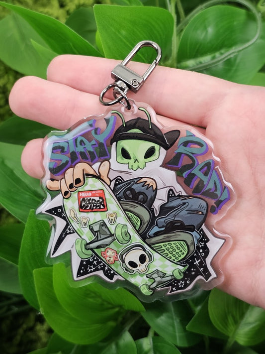 Alien Skater Ghost Keychains!!