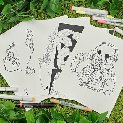 Milky Tomato Digital Coloring Books - Downloadable PDF