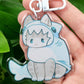 Cats In Sea Creature Costumes Keychains!