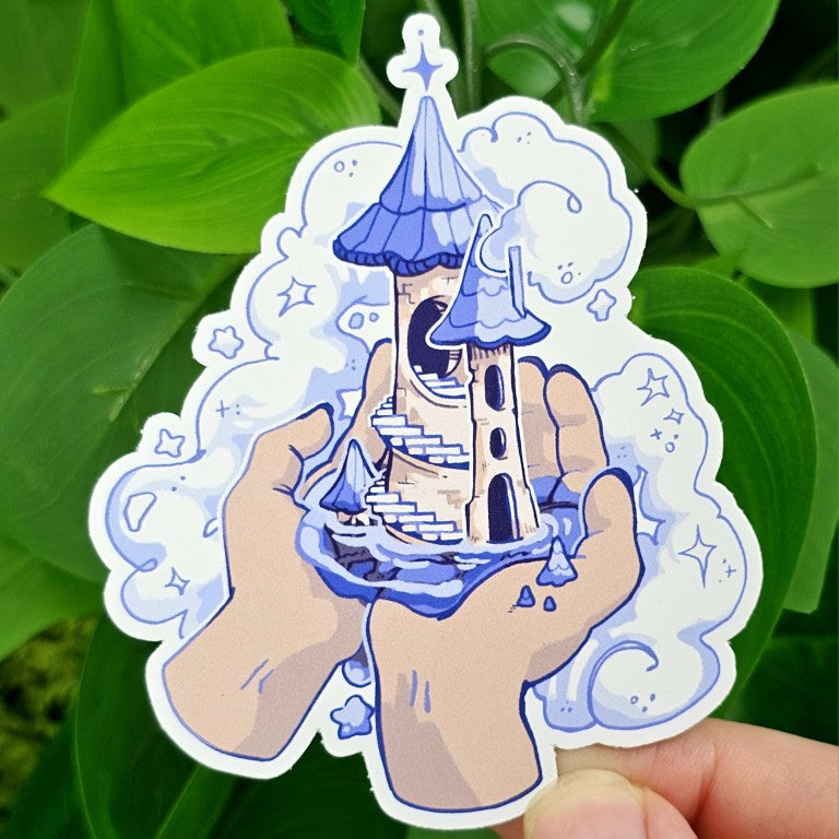 Sand Castle Girl Stickers!