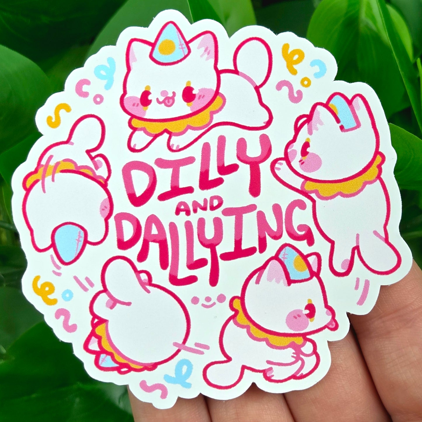 Cute Clown Cat Stickers!