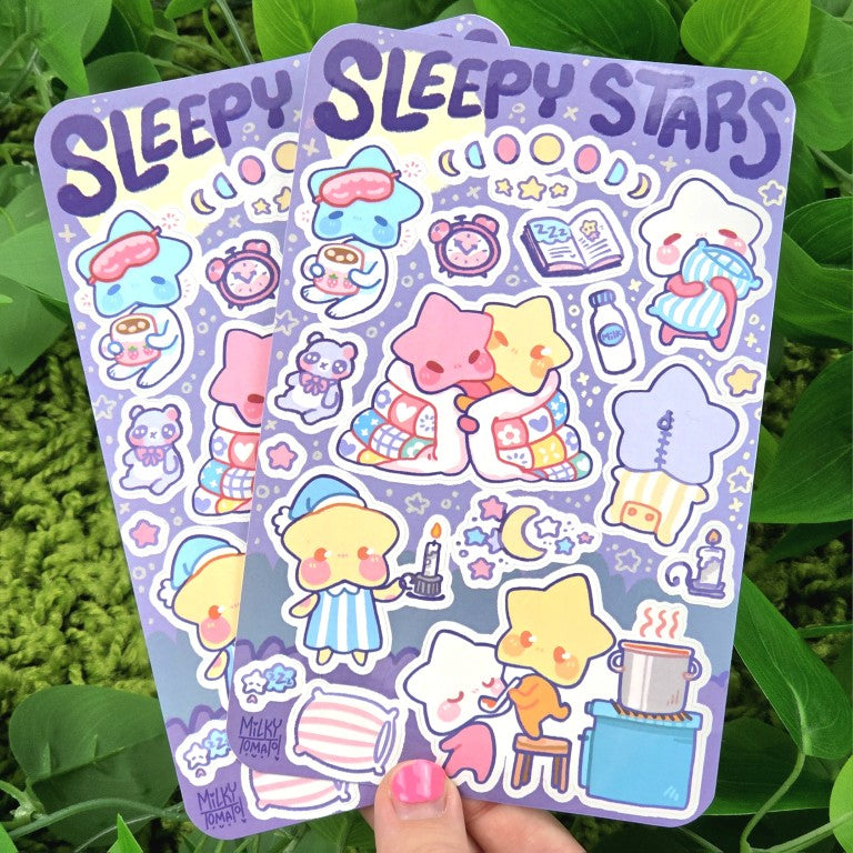 Sleepy Star Baby Sticker Sheet!