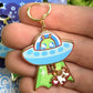 Alien Dangle Earrings Blue!
