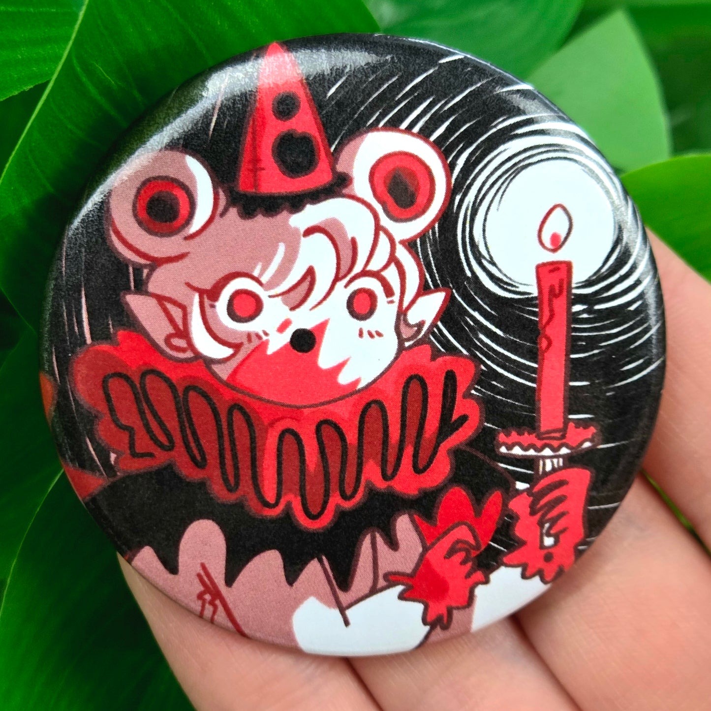 Vampire Clown Girl Button!