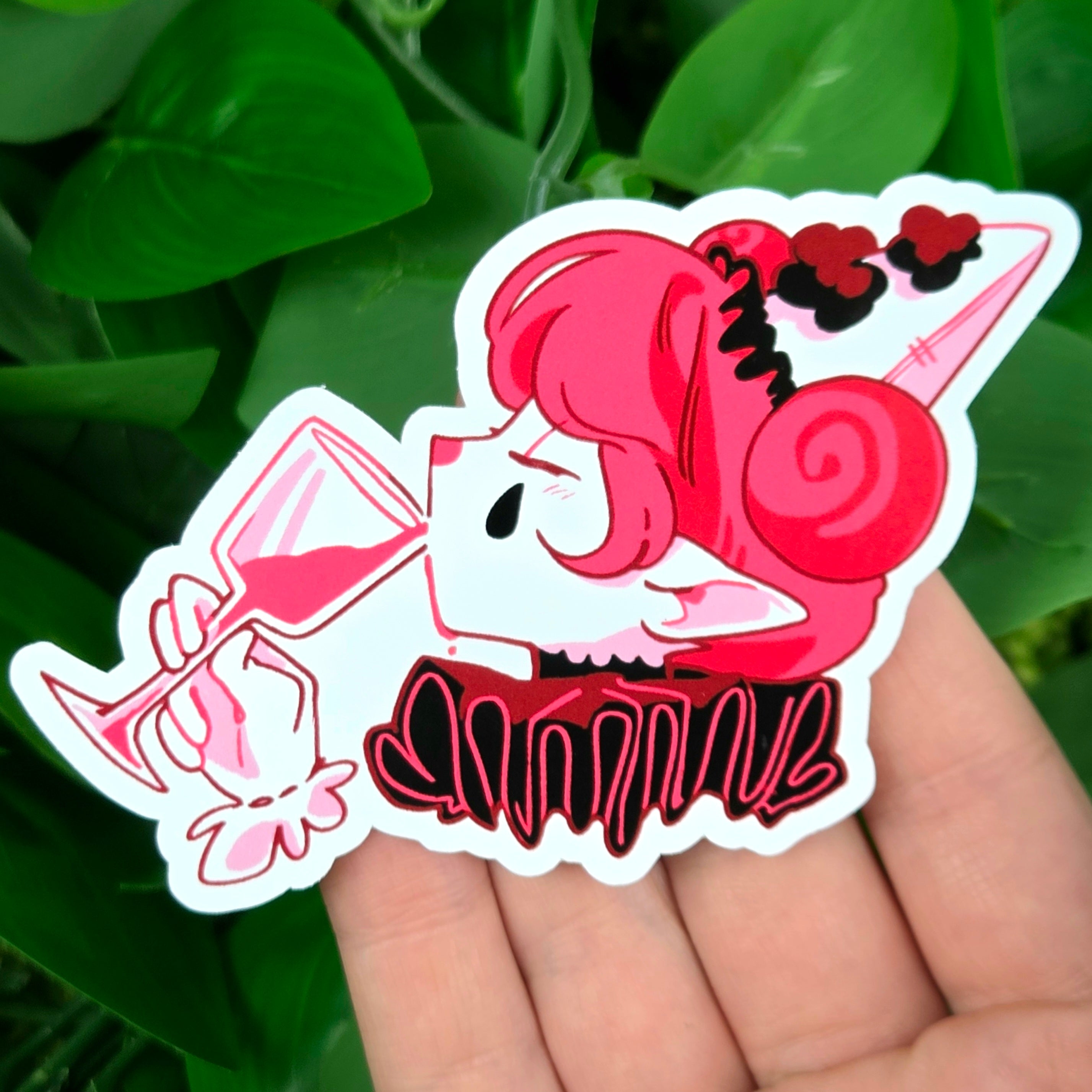 Vampire Clown Girl Stickers! | Milky Tomato