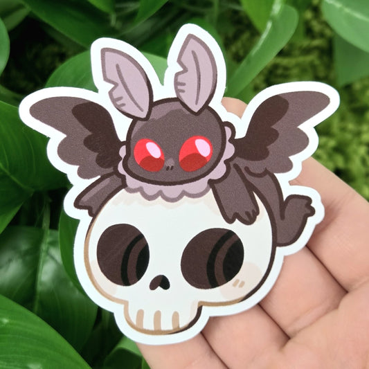Mothman Skull Sticker!
