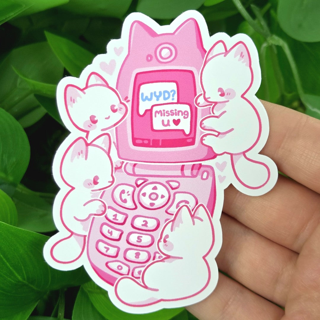 Cute Kitty Phone Sticker!