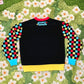 Black Silly Clown Sweater