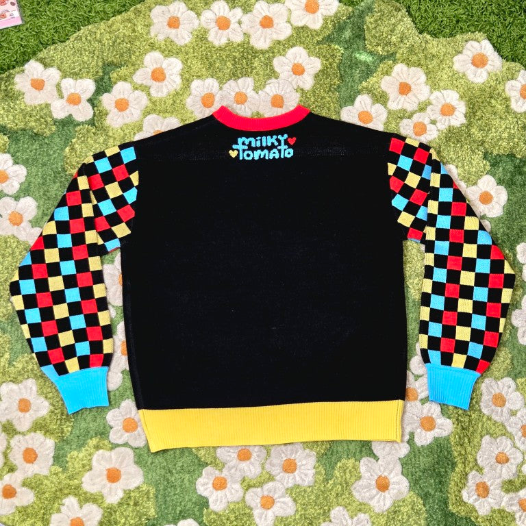 Black Silly Clown Sweater