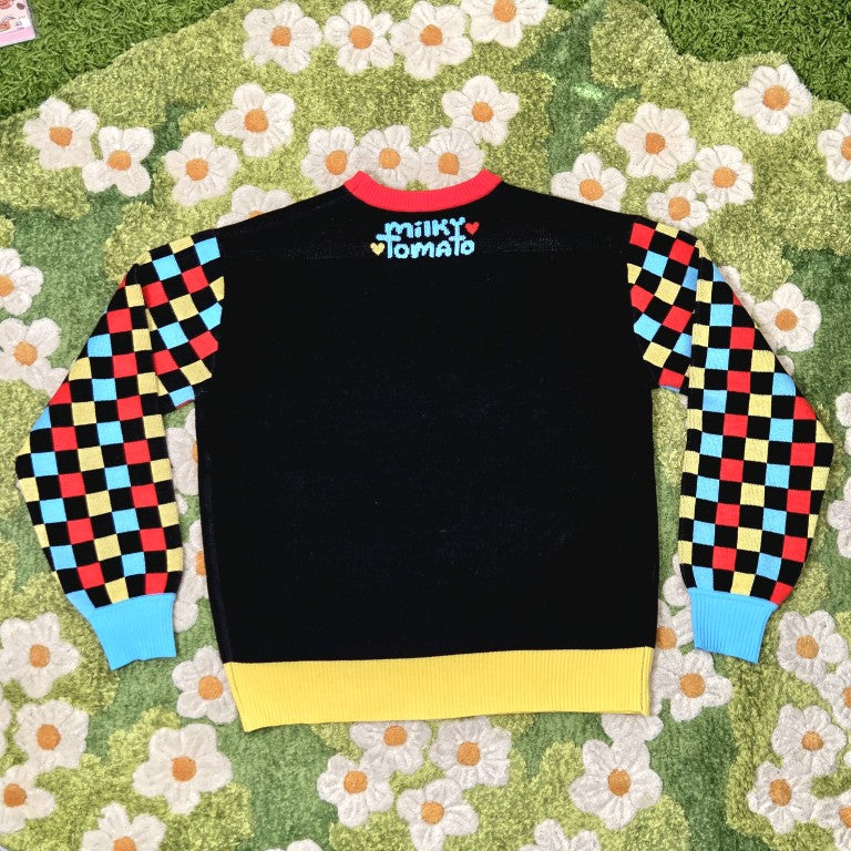 Black Silly Clown Sweater