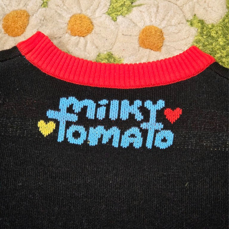 Black Silly Clown Sweater
