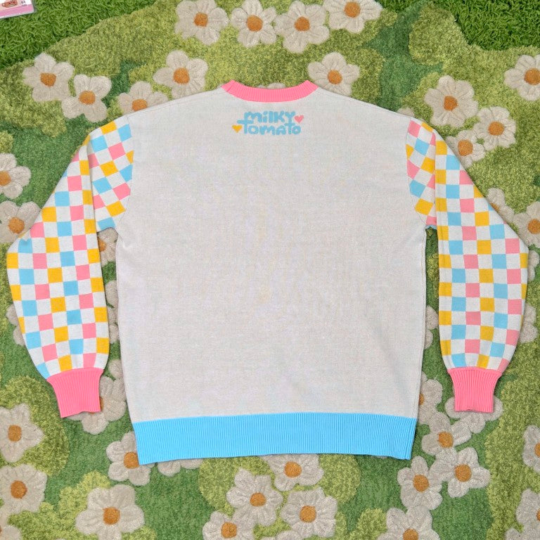 White Silly Clown Sweater