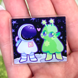 Cute Alien Camera Keychain!